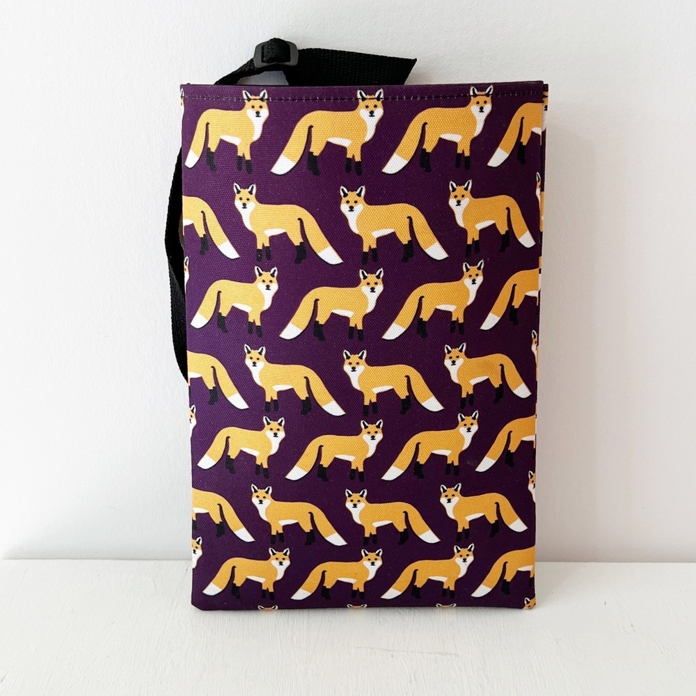 Car Trash Can Purple Fox Print Vehicle Accessory The Mod Mobile Organization